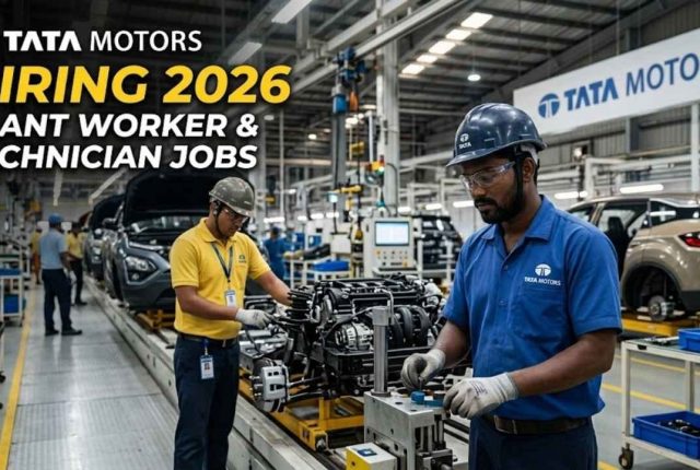 Tata Motors Hiring 2026 – Plant Worker & Technician Jobs Apply Online