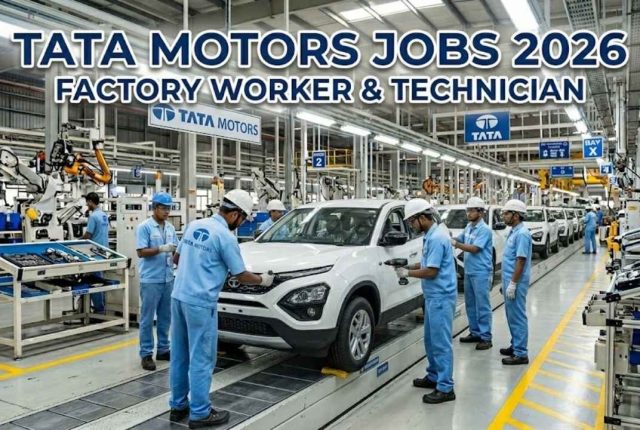 Tata Motors Jobs 2026 – Factory Worker & Technician Apply Online