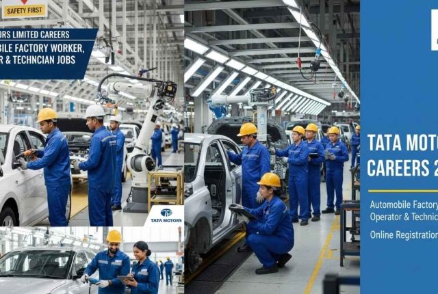Tata Motors Limited Careers 2026 – Automobile Factory Worker, Operator & Technician Jobs Apply Online