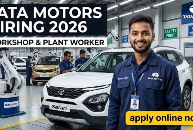 Tata Motors Manufacturing Job 2026 – 4000+ Vacancies | ITI, Diploma & Graduate | Apply Now