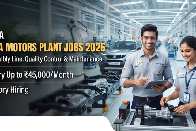 Tata Motors Plant Jobs in India 2026 – Salary Up to ₹45,000/Month | Factory Hiring