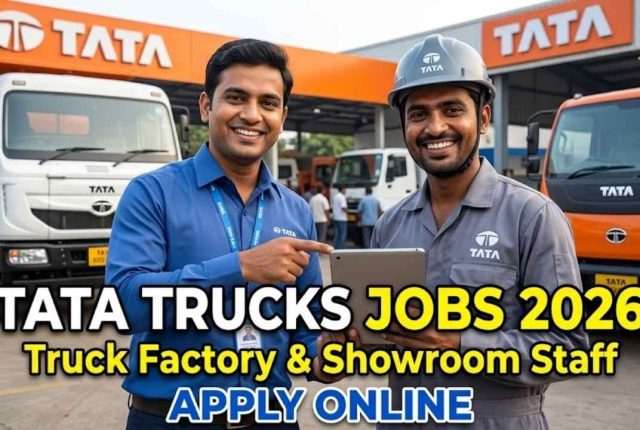 Tata Trucks Jobs 2026 – Truck Factory & Showroom Staff Apply Online