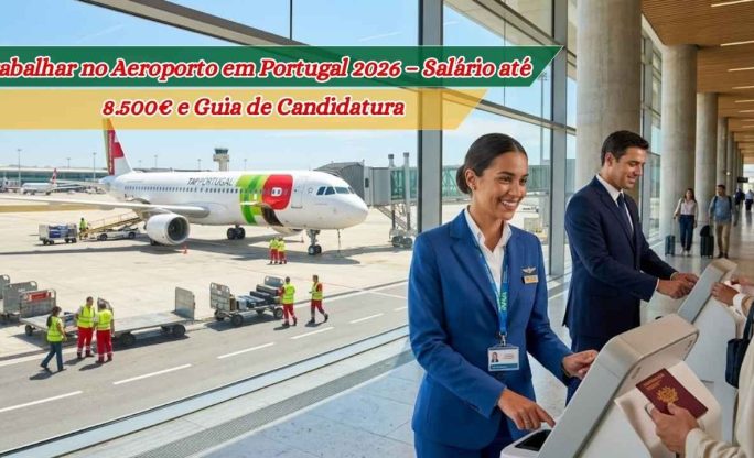 Trabalhar no Aeroporto em Portugal 2026 – Salário até 8.500€ e Guia de Candidatura