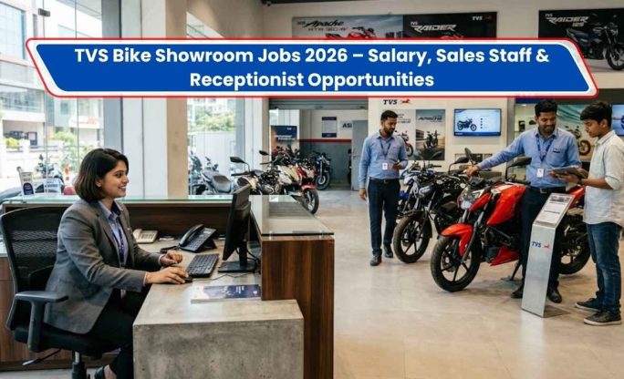 TVS Bike Showroom Jobs 2026 – Salary, Sales Staff & Receptionist Opportunities
