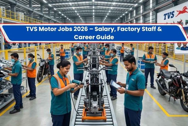 TVS Motor Jobs 2026 – Salary, Factory Staff & Career Guide
