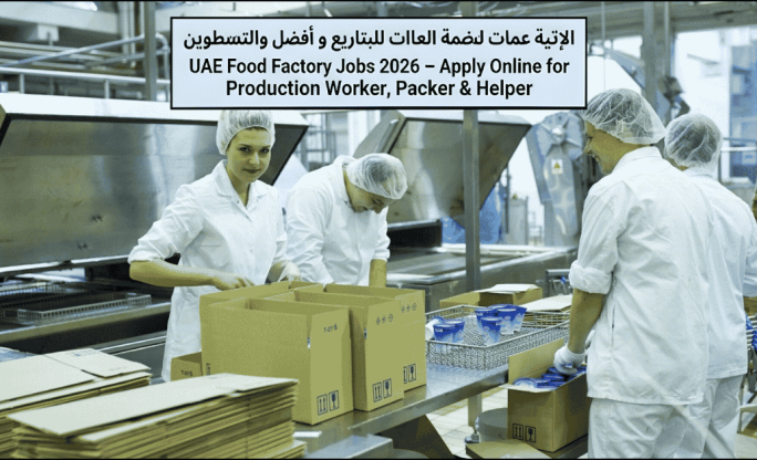 UAE Food Factory Jobs 2026 – Apply Online for Production Worker, Packing Staff & Helper Roles