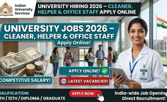 University Hiring 2026 – Cleaner, Helper & Office Staff Apply Online