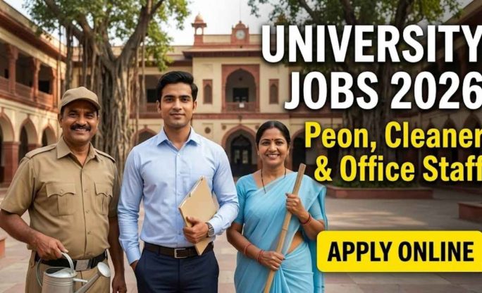 University Jobs 2026 – Peon, Cleaner & Office Staff Apply Online