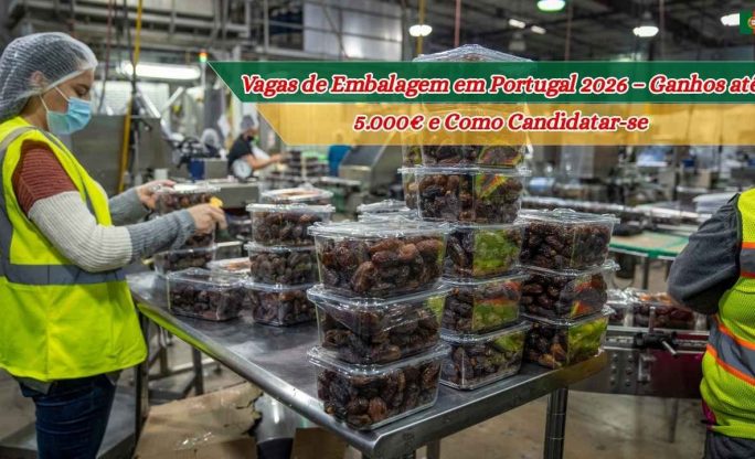 Vagas de Embalagem em Portugal 2026 – Ganhos até 5.000€ e Como Candidatar-seEmprego Portugal 2026 Guia Atualizado