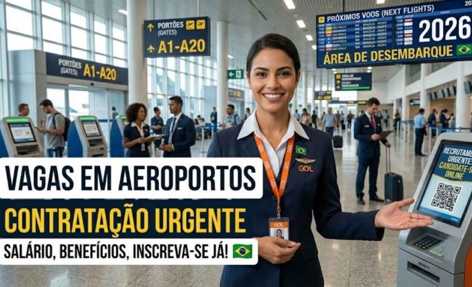 Vagas em Aeroportos no Brasil 2026: Contratação Urgente, Salário, Benefícios e Como se Candidatar Online